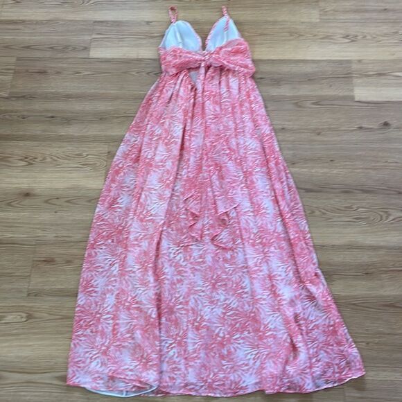 Moda International Pink Floral Maxi Dress - Picture 5 of 7